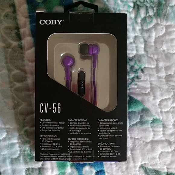 Coby Pink Earbuds NWOT/ NIB - Picture 4 of 4